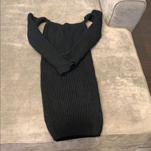 Off the shoulder sweater dress